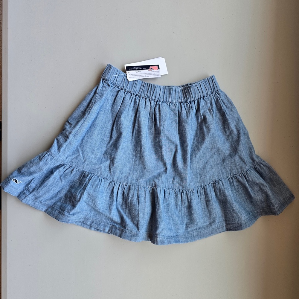 Vineyard Vines Girls Chambray Skirt